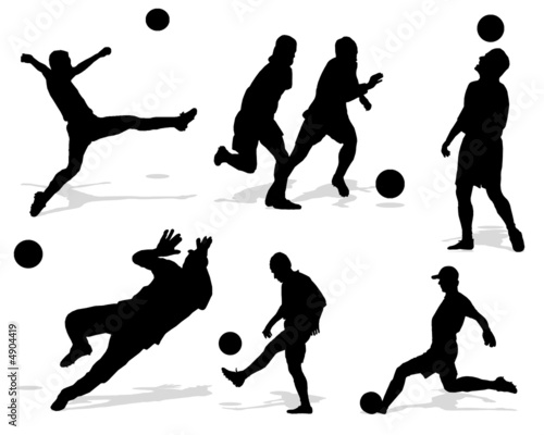 soccer silhouetts