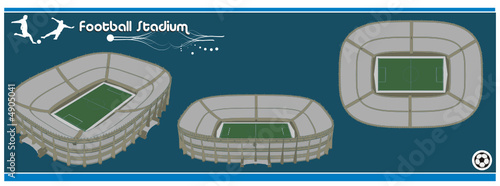 estadio de futbol en vector