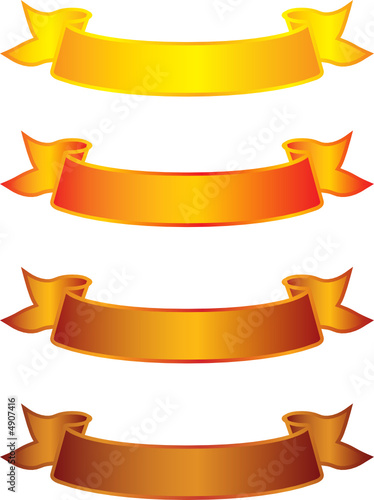 Free Download Four ribbons in summer color tones - GFXLoad
