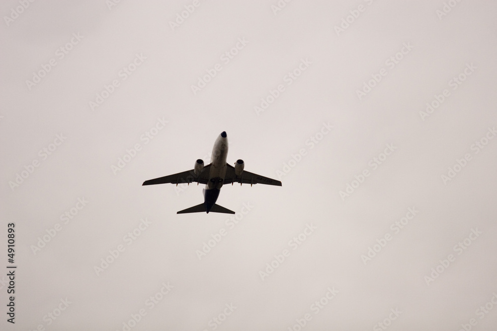 Flying passenger jet air plane Flying passenger jet air plane