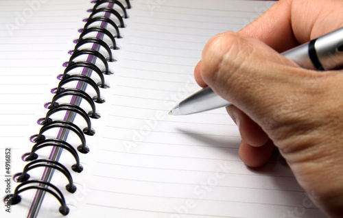 Принти на полотні Writing On A Notebook