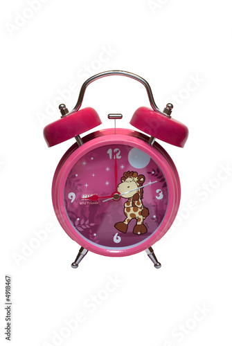 Pink alarm clocks