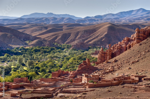 morocco village in dades valley