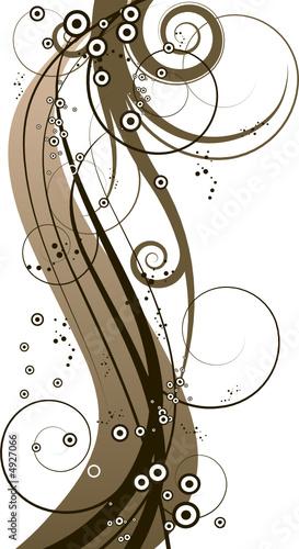 Abstract background. Floral banner