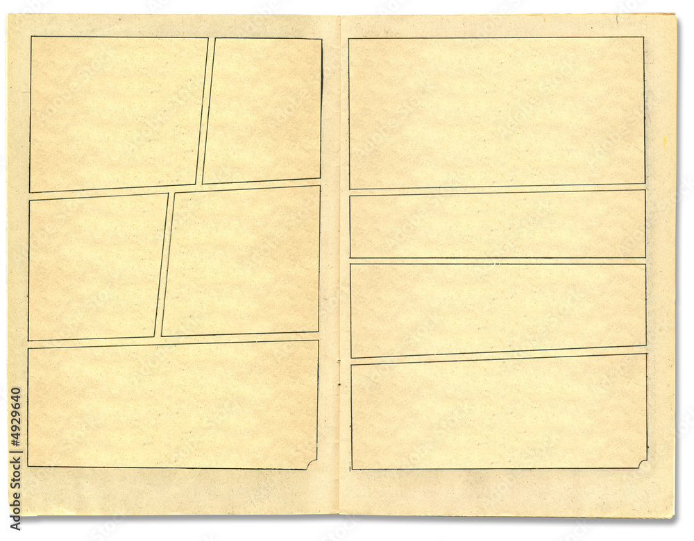 Fototapeta premium Comic book style page background