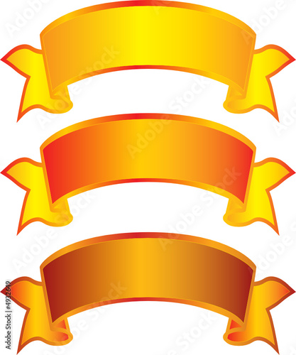 Three golden Banners