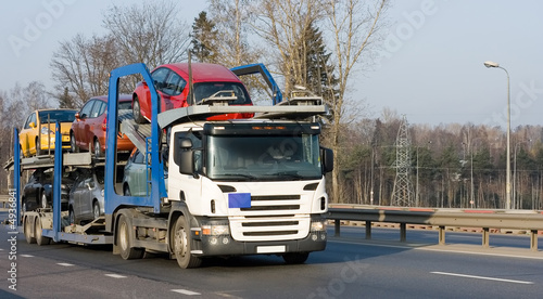   car carrier truck deliver batch of "Trucks" series 