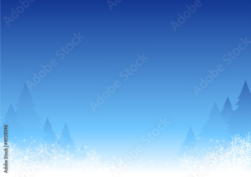 Fond de forêt en hiver