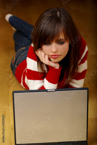 woman with laptop