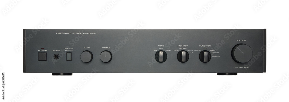 Obraz premium Black audio amplifier