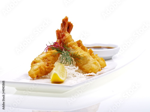 japanische garnelen tempura 
