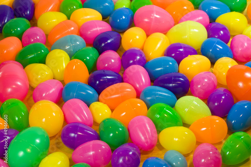 Canvas Print Brightly colored Easter egg background