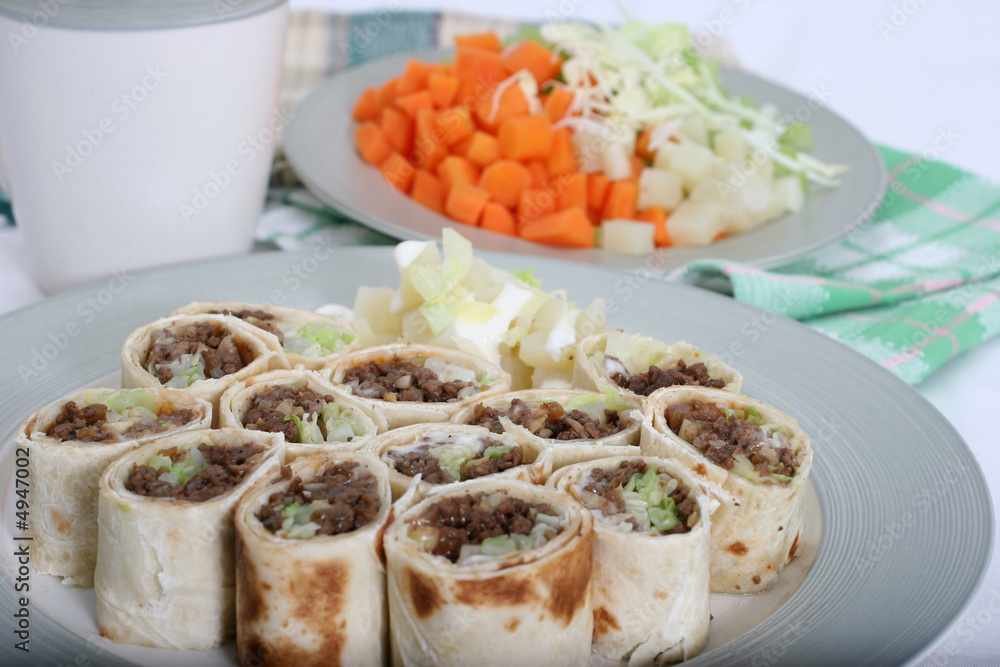 Beef wraps