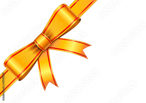 Ruban d'or en coin