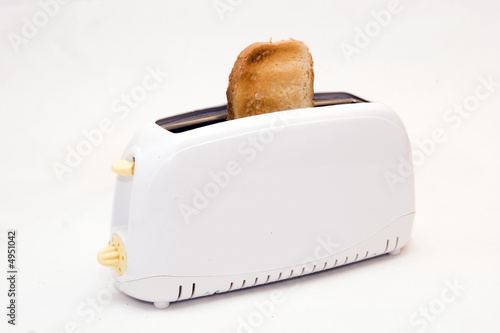 Toaster with two slices of bread 
