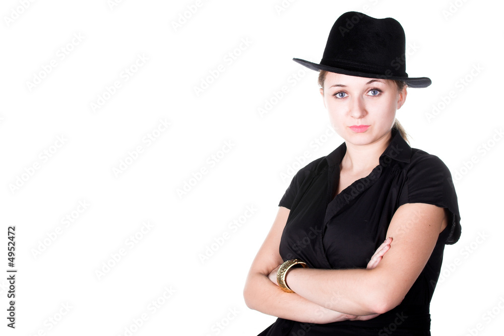 portrait of smiling beautiful girl with portrait of smiling beautiful girl with