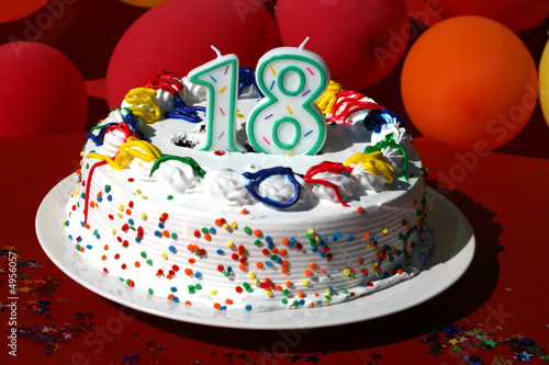 Birthday Cake - Eighteen