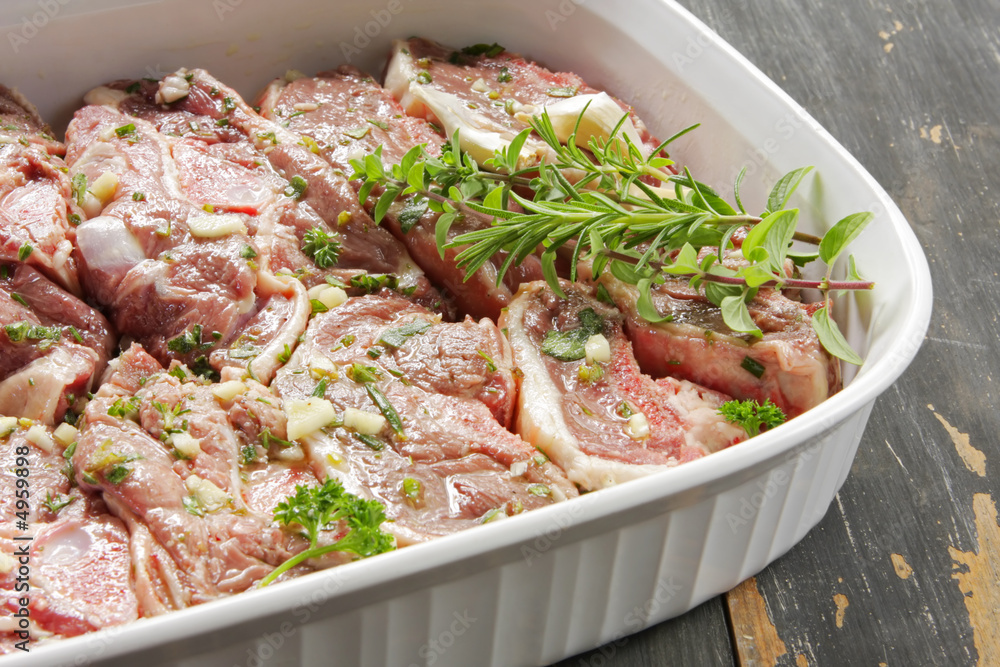 Lamb Marinating