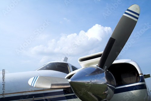 Business plane propeller Retro style