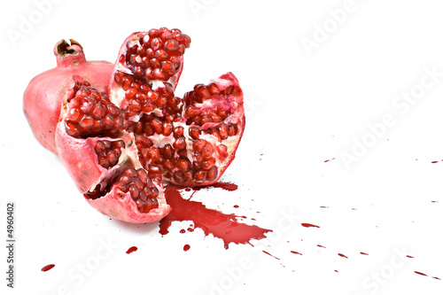 smashed pomegranate photo