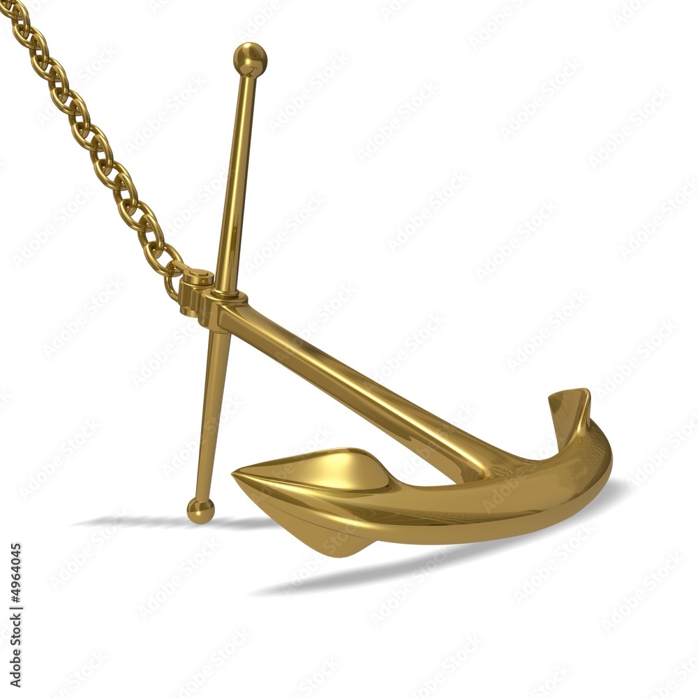 Obraz premium Golden Anchor