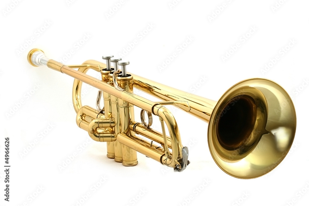 Naklejka premium gold trumpet