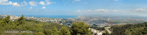 Panorama of Haifa city, Israel