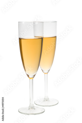 champagne in flute