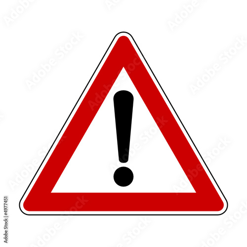 ausrufezeichen schild  