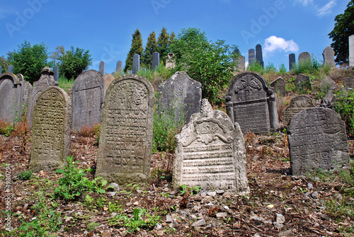 Ancient jewish cemetery photo