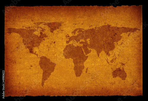 old dirty world map