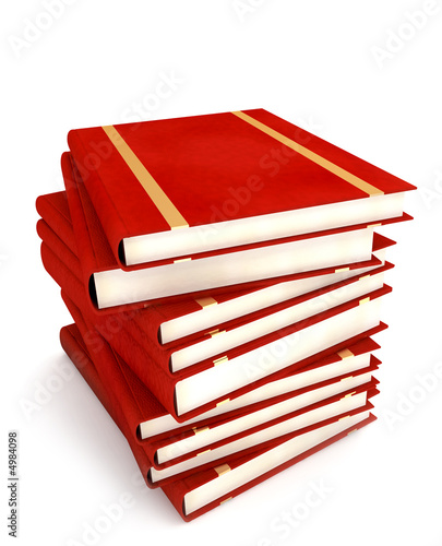 books on white