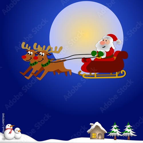 fliegender weihnachtsmann