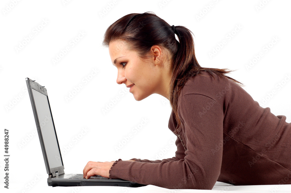 woman working on laptop #14 woman working on laptop #14