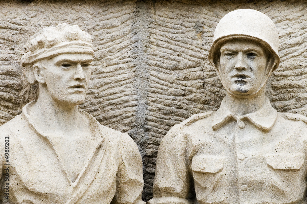 Obraz premium mural, żołnierze