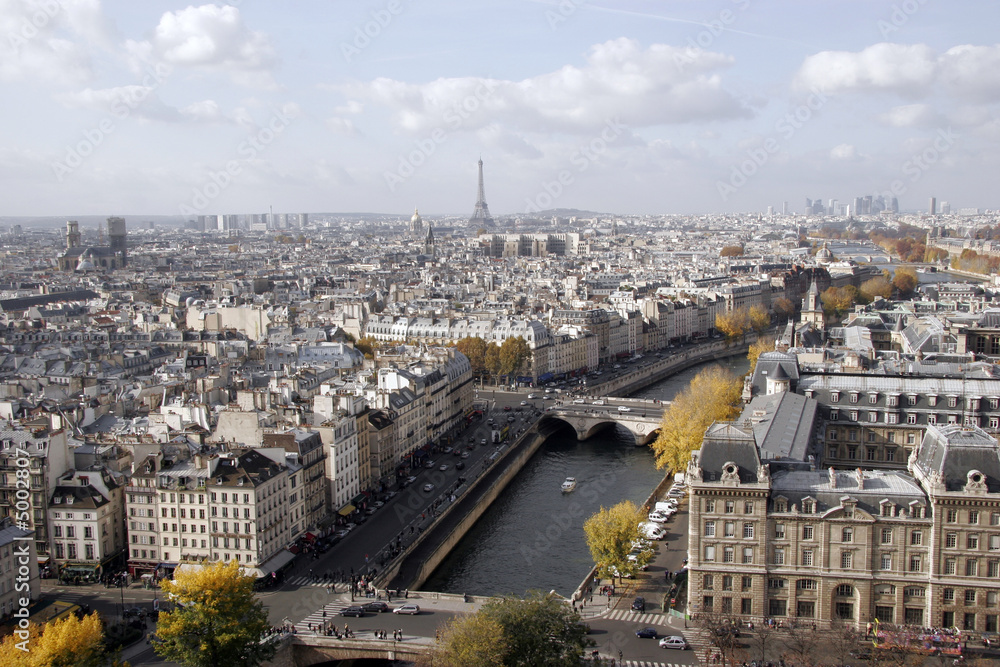 Paris vu des tours de la cathédrale Notre-Dame