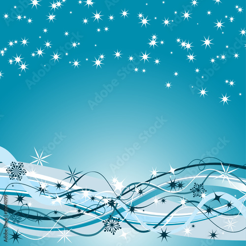 Christmas, winter background, vector illustration