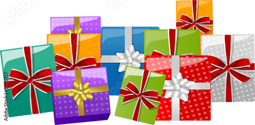 paquets cadeaux de noël