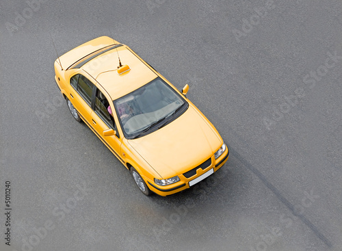 yellow taxi cab of my cars series