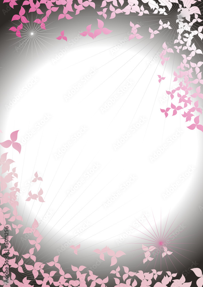 Abstract framework from petals on a background of the night sky Abstract framework from petals on a background of the night sky