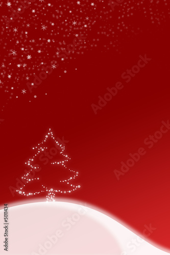 red winter and christmas illustration