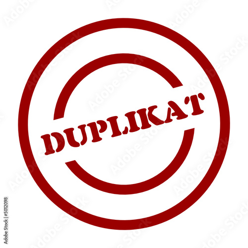 stempel duplikat  