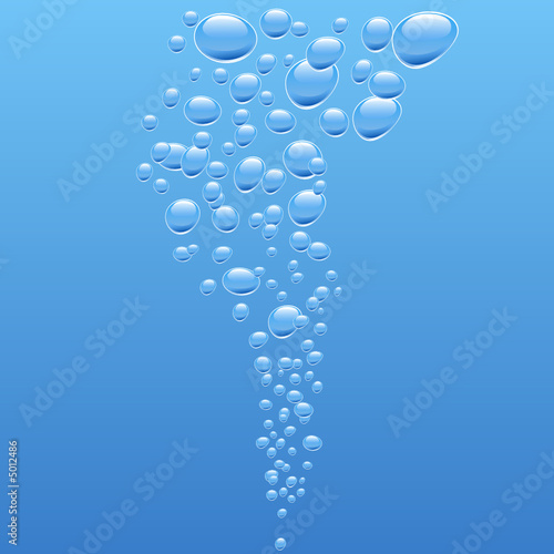 Bubbles in water. [Vector] 