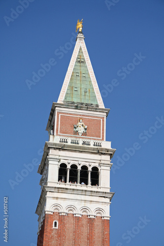 Clocher du campanile de la place Saint Marc 