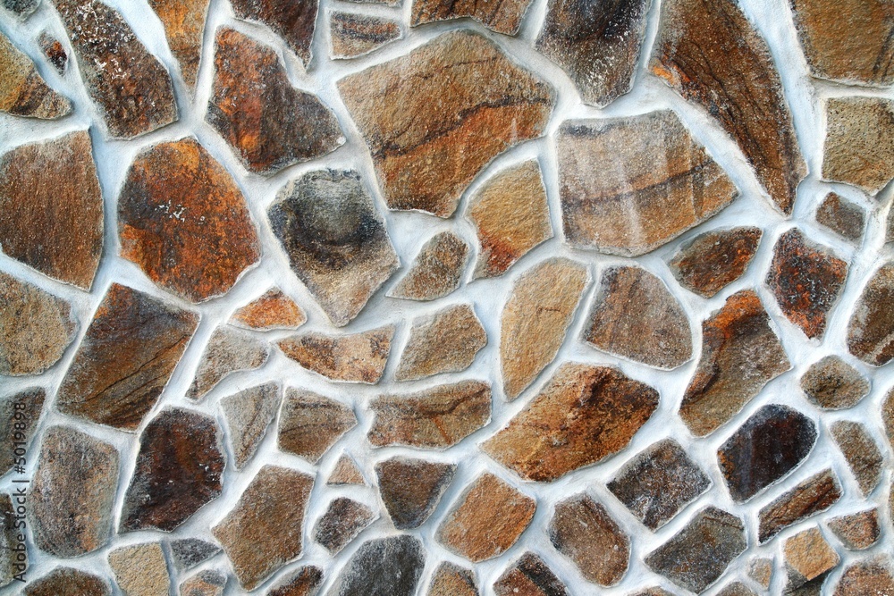 Fototapeta premium view of the stone textures on the wall