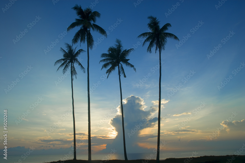 Obraz premium Sunrise at Kuantan, Pahang Malaysia