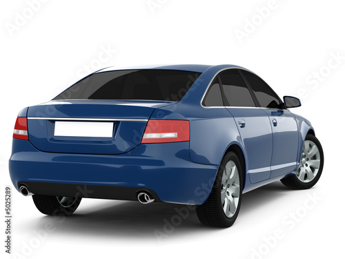 Blue Business-Class Car