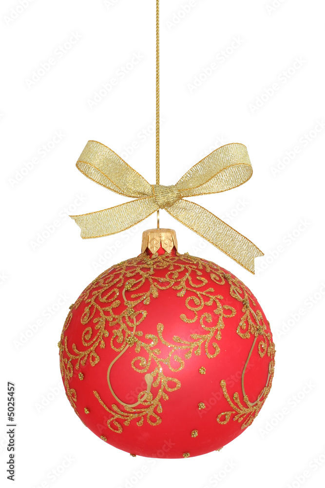 Christmas ball isolated / with clipping path