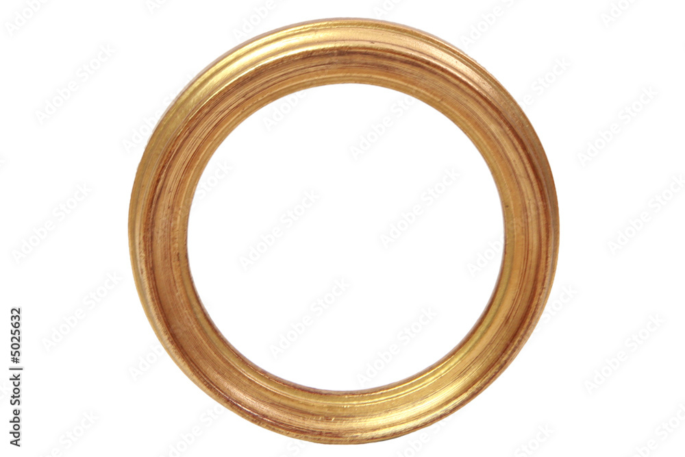 Obraz premium circular golden frame