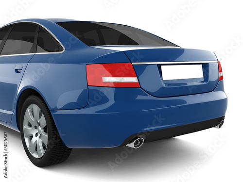 Blue Business-Class Car